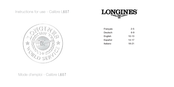 Longines L607 Manual De Instrucciones