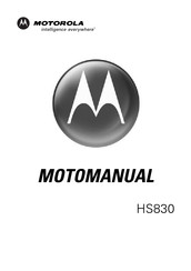 Motorola HS830 Manual De Instrucciones