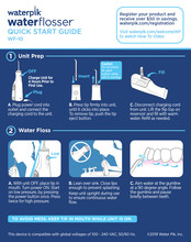 Waterpik WF-10 Guía Rápida