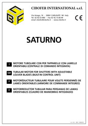 Cibofer International SATURNO CBC.090.60.OR Manual Del Usuario