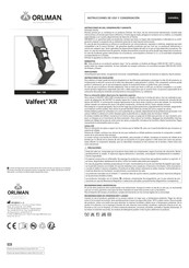 Orliman Valfeet XR 1SS Instrucciones De Uso Y Conservación