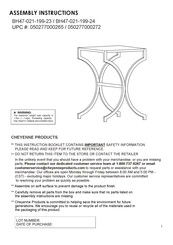 Cheyenne Products BH47-021-199-23 Instrucciones De Montaje