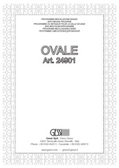 Gessi OVALE 24901 Manual Del Usuario