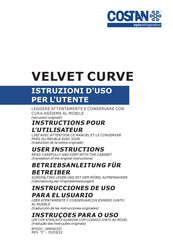 Costan VELVET CURVE Style Instrucciones De Uso Para El Usuario