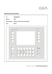 GEA 8185-9005-018 Manual De Instrucciones