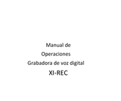 TEXIO XI-REC Manual De Operaciones