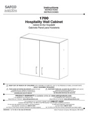 Safco Hospitality Wall Cabinet 1700 Manual De Instrucciones