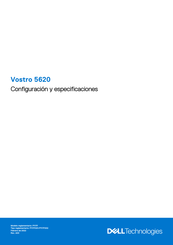 Dell Vostro 5620 Configuración Y Especificaciones