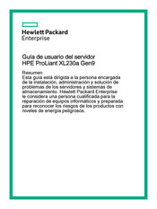 HP E ProLiant XL230a Gen9 Guía De Usuario