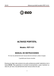 elco PDT-1121 Manual De Instrucciones