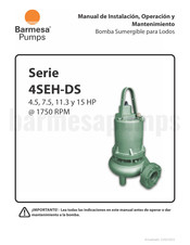 Barmesa Pumps 4SEH-DS Manual De Instalación, Operación Y Mantenimiento