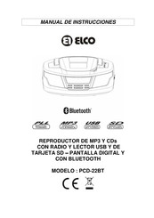 elco PCD-22BT Manual De Instrucciones