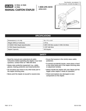 Uline H-1024 Manual De Instrucciones