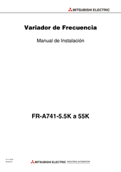 Mitsubishi Electric FR-A741-37K Manual De Instalación