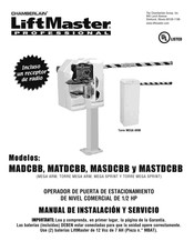 Chamberlain LiftMaster Professional MASDCBB Manual De Instalación Y Servicio