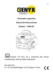 GENYX ENERGY G800-B1 Manual De Instrucciones