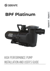 SIBRAPE BPF Platinum 100 Manual Del Usuario