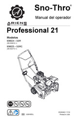 Ariens Sno-Thro Professional 21 938025-SSRC Manual Del Operador