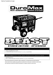 DUROMAX BEAST HYBRID XP12000EH Manual De Instrucciones