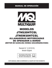 MQ Multiquip JTNSW20HTCSL Manual De Operación