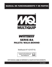 MQ Multiquip BA Serie Manual De Funcionamiento