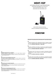Fonestar MSHT-45P Guía Rápida