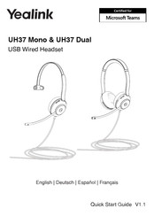 Yealink UH37 Mono Manual Del Usuario