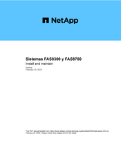 Netapp FAS8300 Manual Del Usuario