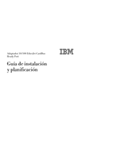 IBM 10/100 EtherJet CardBus Ready Port Guía De Instalación Y Planificación
