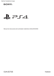 Sony PS4 Manual De Instrucciones