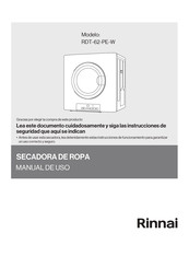 Rinnai RDT-62-PE-W Manual De Uso