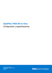 Dell OptiPlex 7400 All-in-One Configuración Y Especificaciones