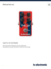 Tc Electronic SUB 'N' UP OCTAVER Manual De Uso