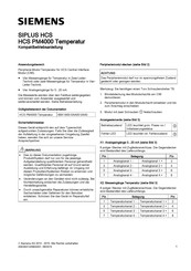 Siemens SIPLUS HCS I/O4000 Temperature Instrucciones De Servicio Resumidas