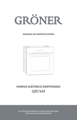 Gröner QH76M Manual De Instrucciones