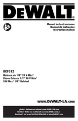 DeWalt DCF512 Manual De Instrucciones