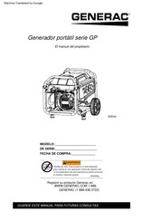 Generac 008044 Manual Del Propietário