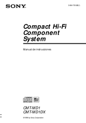 Sony CMT-MD1DX Manual De Instrucciones