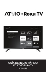 ATVIO Roku TV ATV4323FR Guia De Inicio Rapido