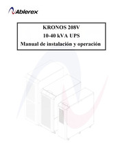 Ablerex KRONOS208V Manual De Instalación Y Operación