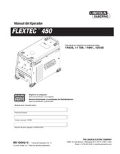 Lincoln Electric FLEXTEC 450 Manual Del Operador