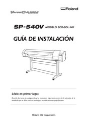 Roland VersaCAMM SP-540V Guia De Instalacion