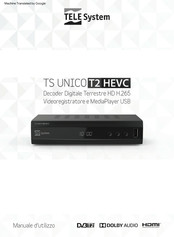 Tele System TS UNICO T2 HEVC Manual De Instrucciones