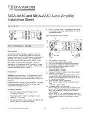 Edwards SIGA-AA30 Hoja De Instalación