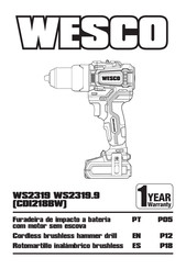 Wesco CDI218BW Manual Del Usuario