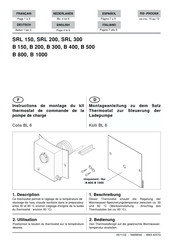 De Dietrich Thermique B 400 Instrucciones De Montaje