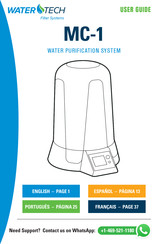 WaterTech MC-1 Guía De Usuario