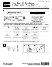 Toro Power Clear 518 Guia De Inicio Rapido