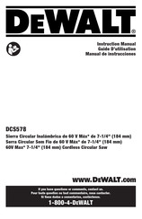 DeWalt DCS578 Manual De Instrucciones