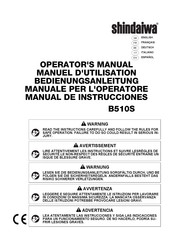 Shindaiwa B510S Manual De Instrucciones